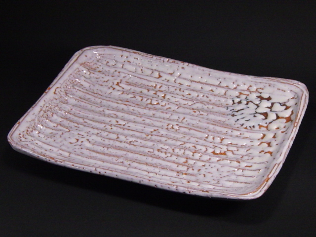 故　渋谷泥詩（31cm白萩大皿）