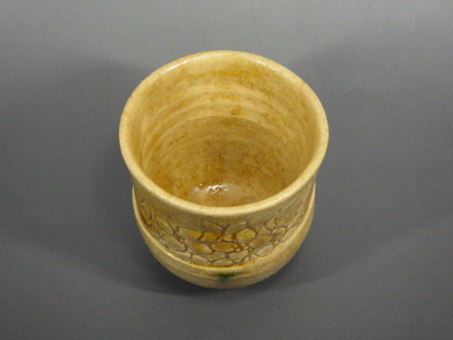 卓上 江戸火鉢 黄瀬戸 野々田商店 卓上 江戸火鉢 黄瀬戸 野々田商店