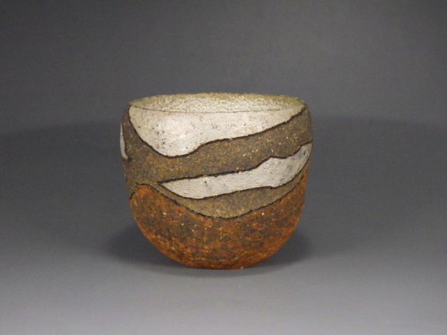 宮澤章（益子焼銀彩湯飲み兼焼酎盃）