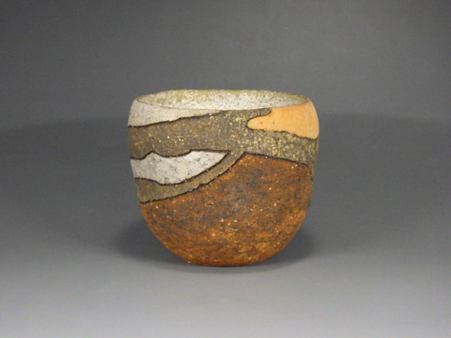 宮澤章（益子焼銀彩湯飲み兼焼酎盃）