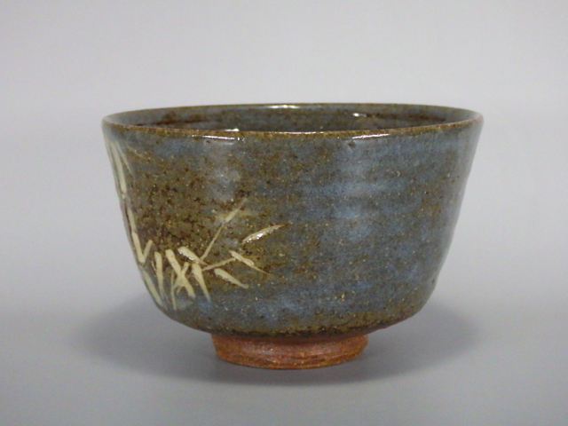 平安五祥（京都竹絵抹茶茶碗）
