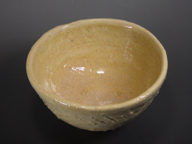 笠間焼 抹茶碗 宗正芳明（笠間焼象嵌抹茶茶碗）