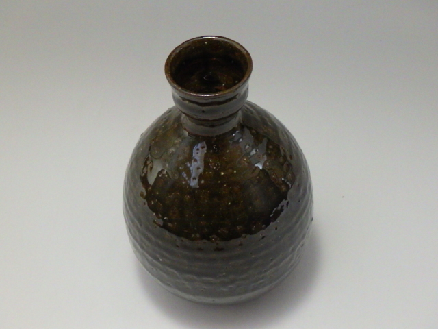 伊羅保徳利　MA881 備前鶴首一合徳利 Bizen sake vessel | 備前焼 金重潤平