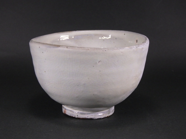 水野双鶴（粉引茶碗）