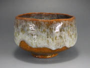 岩村与詩夫（大樋焼飴釉抹茶茶碗）