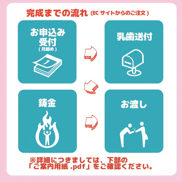 アクセサリー　乳歯　リング　指輪　プレゼント