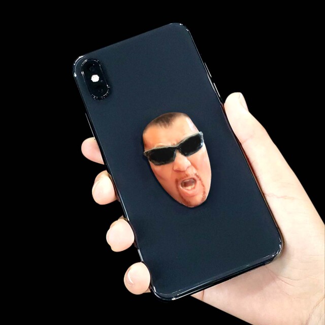 蝶野正洋3Dフェイスステッカー/マグネット