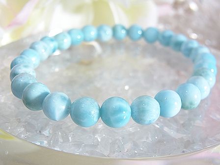 ラリマー ブレスレット ☆ 7.5mm ☆