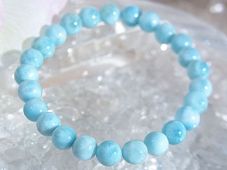 ラリマー ブレスレット ☆ 7.5mm ☆
