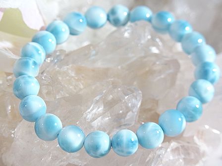 ラリマー 高品質ブレスレット ☆ 8mm ☆