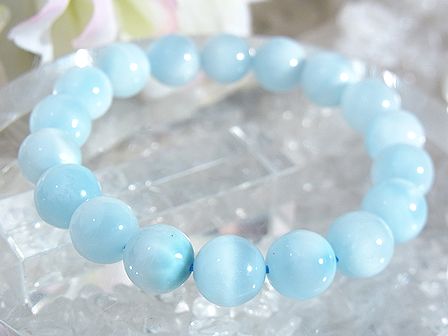 ラリマー ブレスレット 10mm ☆ 高品質アイスラリマー ☆