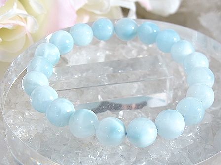 ラリマー ブレスレット 10mm ☆ アイスラリマー ☆