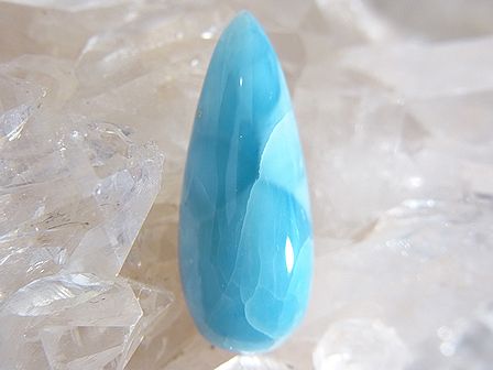 ラリマー　ルース ☆ ドロップ ☆ ( 29mm×12mm )