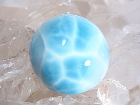 ラリマー　ルース ☆ ラウンド ☆ （22 mm×22 mm）