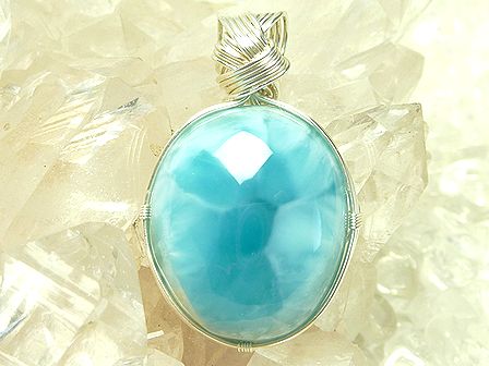 ラリマー　ペンダント ☆ Crystal Deva コラボレーションジュエリー ☆