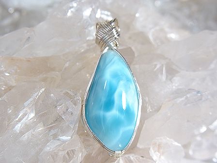 ラリマー　ペンダント ☆ Crystal Deva コラボレーションジュエリー ☆