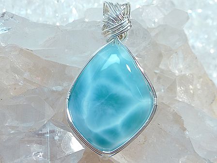ラリマー　ペンダント ☆ Crystal Deva コラボレーションジュエリー ☆