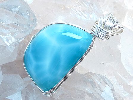 ラリマー　ペンダント ☆ Crystal Deva コラボレーションジュエリー ☆
