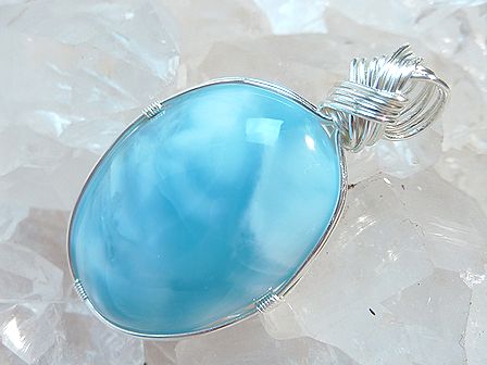 ラリマー　ペンダント ☆ Crystal Deva コラボレーションジュエリー ☆