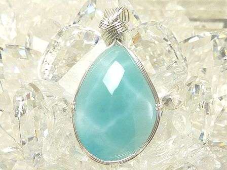 ラリマー　ペンダント ☆ Crystal Deva コラボレーションジュエリー ☆
