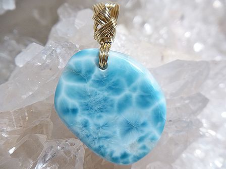 ラリマー K14 ゴールドシリーズ ☆ Crystal Deva コラボレーションジュエリー ☆