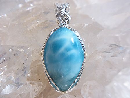 ラリマー　ペンダント ☆ Crystal Deva コラボレーションジュエリー ☆