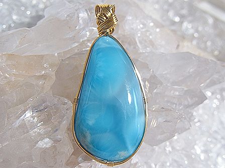 ラリマー K14 ゴールドシリーズ ☆ Crystal Deva コラボレーションジュエリー ☆