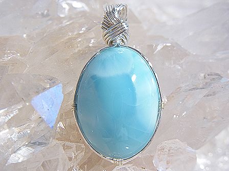 ラリマー ペンダント ☆ Crystal Deva コラボレーションジュエリー ☆