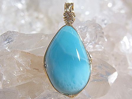 ラリマー K14 ゴールドシリーズ ☆ Crystal Deva コラボレーションジュエリー ☆