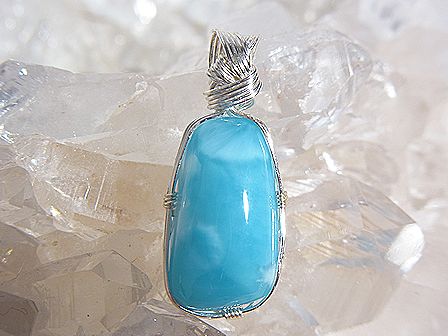 ラリマー プチ ペンダント ☆ Crystal Deva コラボレーションジュエリー ☆
