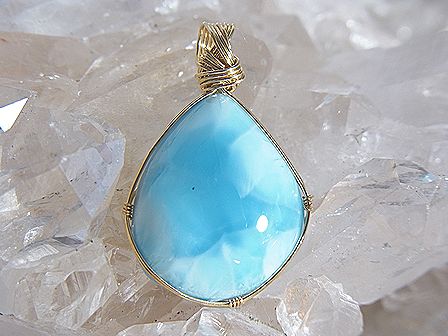 ラリマー K14 ゴールドシリーズ ☆ Crystal Deva コラボレーションジュエリー ☆