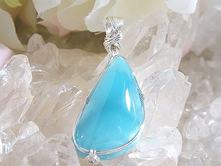 ラリマー　ペンダント ☆ Crystal Deva <女神巻き> ジュエリー ☆