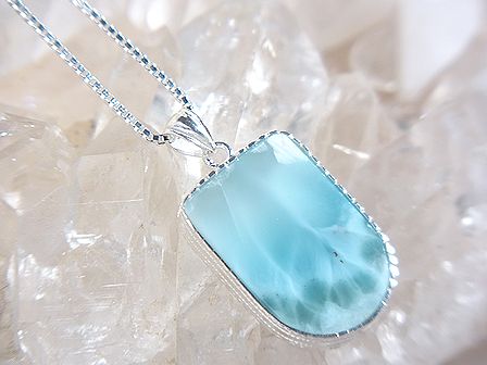 ラリマー ☆ お守りペンダント ☆ 【Atropos コレクション】