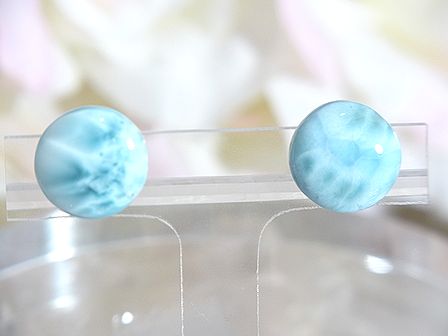 ラリマー ピアス ☆ チタン ☆ 【 Atropos コレクション 】 送料無料！