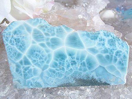 ラリマー ☆ 原石プレート １２０グラム 11cm×5.8ｃｍ！ ご奉仕品