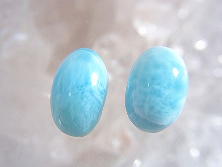 ラリマー お試しセット 【H】 ☆ ルースペア（２個） ☆ 送料無料！
