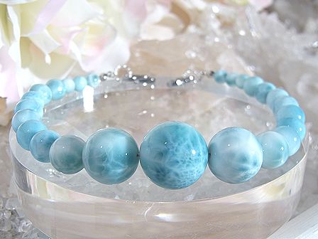 ラリマー 羽織紐 ☆ 天然石 羽織ひも ☆ 店長おすすめ！