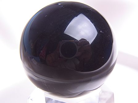 モリオン（黒水晶）丸玉 ☆ 27 mm ☆