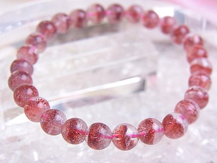 スーパーセブン ブレスレット （レッドカラー） ☆ ７mm