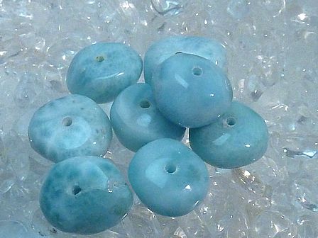 ラリマー　大粒さざれビーズ 3 ～ 4粒 セット《アウトレット》