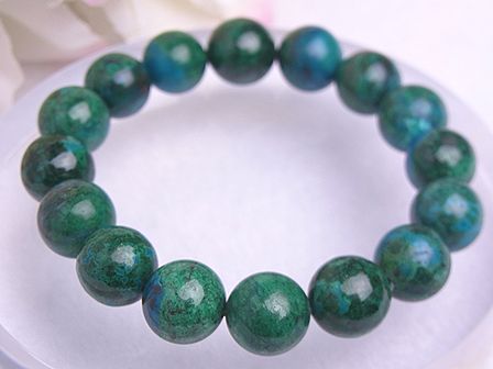 クリソコラ ブレスレット ☆ 大粒 12 mm ☆