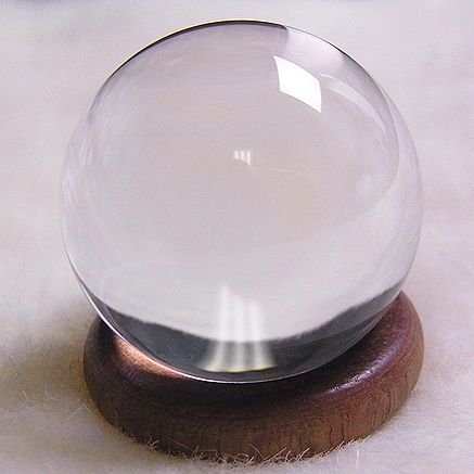 ヒマラヤ水晶丸玉 ☆ 34mm 鑑別書付き ☆