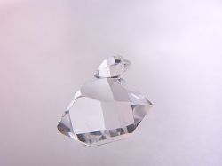 ハーキマーダイヤモンド ☆ 煌きが美しい最高品質ルース（原石） ベビー付き♪ 10.5 mm/3.0 カラット