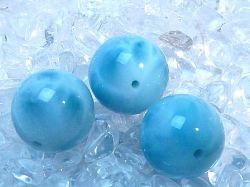 ラリマー 丸玉ビーズ （13mm） ☆プレミアムクオリテイ☆