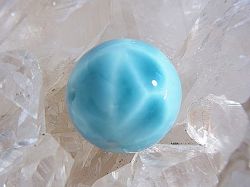 ラリマー 丸玉 大粒 ビーズ （15.5 mm） ☆ Special プレミアムクオリテイ☆
