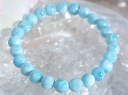 ラリマー ブレスレット ☆ 7.5mm ☆