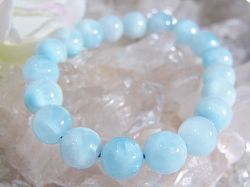 ラリマー ブレスレット 10mm ☆ 高品質アイスラリマー ☆