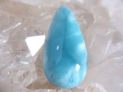 ラリマー　ルース ☆ 美しいドロップ （30mm×16mm） ☆