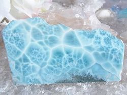 ラリマー ☆ 原石プレート １２０グラム 11cm×5.8ｃｍ！ ご奉仕品