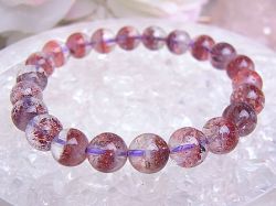 レッドスーパーセブン ブレスレット ☆ ８mm粒